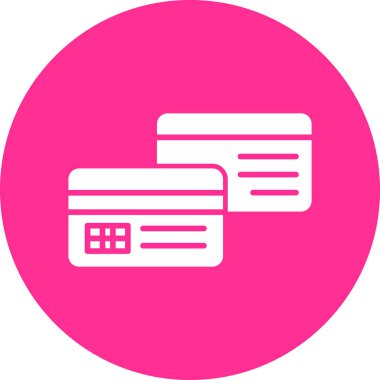 Kredi kartıyla. Web simgesi illüstrasyonu