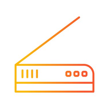 Tarayıcı simgesinin vektör illüstrasyonu