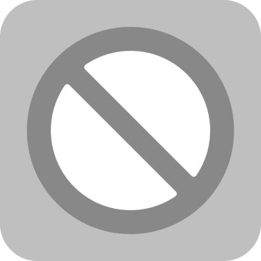 yasak işareti simgesi. vektör çizim