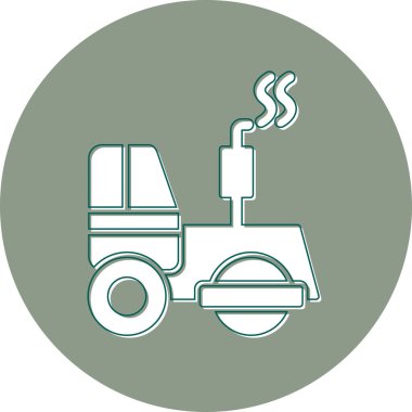 vector illustration of construction roller