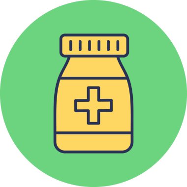 Sağlık hizmetleri web simgesi basit illüstrasyon