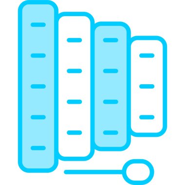 Ksilofon. Web simgesi basit illüstrasyon