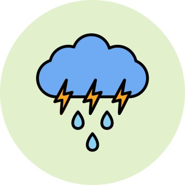 vector cloud technology icon illustration