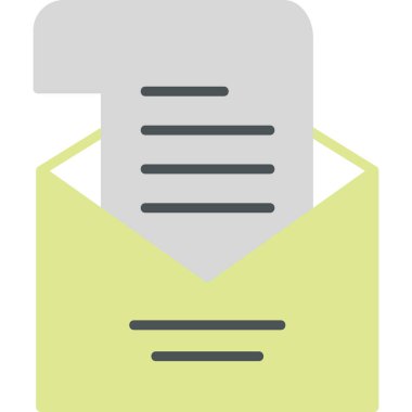 Mektup. Web simgesi basit illüstrasyon