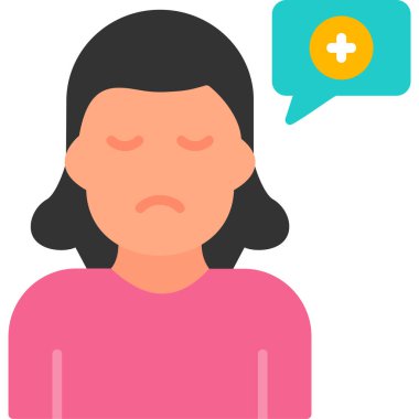 Kadın yüzü. Web simgesi