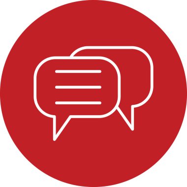 Sohbet simgesi vektör illüstrasyonu