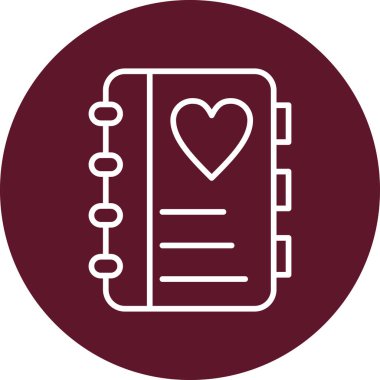 Not defteri web simgesi, vektör çizim