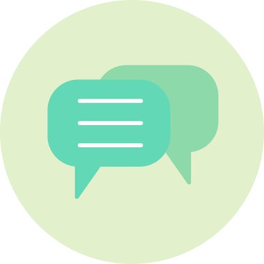 Sohbet simgesi vektör illüstrasyonu