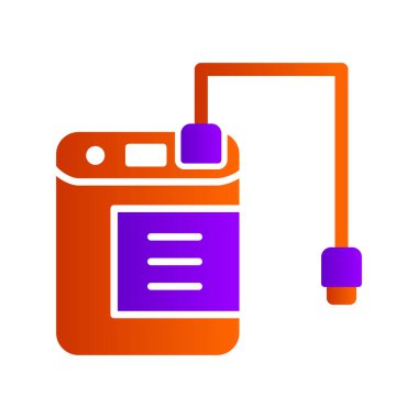 Vektör illüstrasyonu, Harici Disk simgesi ögesi arkaplanı