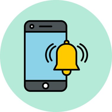 Alarm saat vektör simgesi