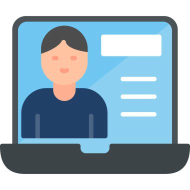 İnternetten alışveriş. Basit resimleme