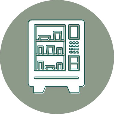 Satış makinesi. Web simgesi basit tasarım