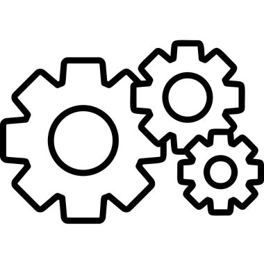 Ayarlar. Web simgesi basit illüstrasyon