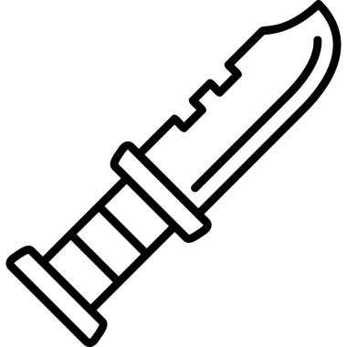 bıçak simgesi vektör illüstrasyonu