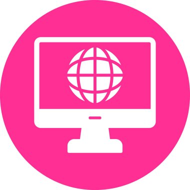 Genel çevrimiçi modern simge vektör illüstrasyonu