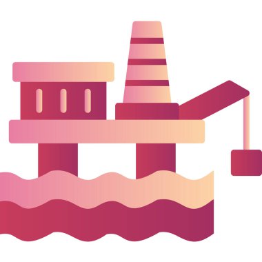 Bina. Web simgesi basit illüstrasyon