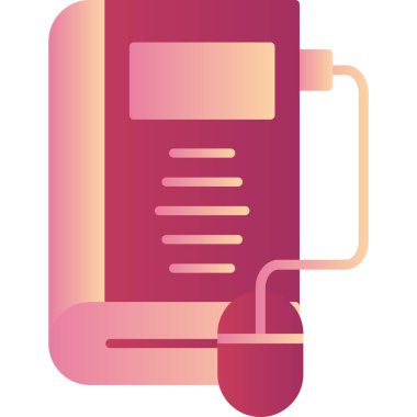 Kitap. Web simgesi basit illüstrasyon