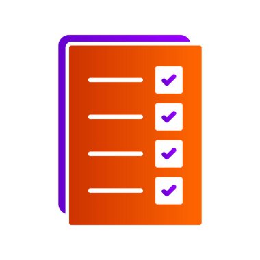 Belge simgesinin vektör illüstrasyonu