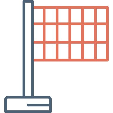 Bayrak. Web simgesi basit illüstrasyon 