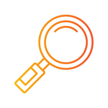 Büyütme cam ağ ikonu vektör illüstrasyonu