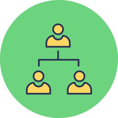 Çalışma Yönetimi simgesi vektör illüstrasyonu