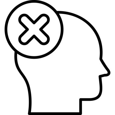 Yanlış düşünüyorsun modern simge vektör illüstrasyonu