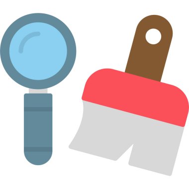 Arkeoloji araçları simge vektör illüstrasyonu