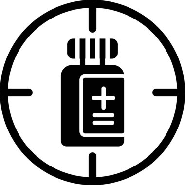 hedef simge vektör illüstrasyonu