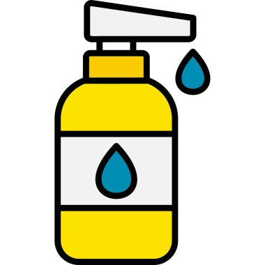 Bebek losyonu web simgesi basit illüstrasyon