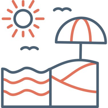 Kumsal. Web simgesi basit illüstrasyon