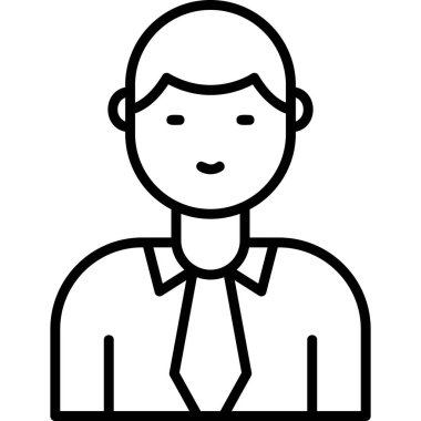 Manager, Businessman User logo, simple icon for web page 