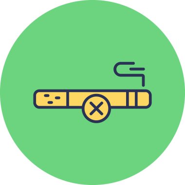 Soyut grupta sigara içilen simge yok