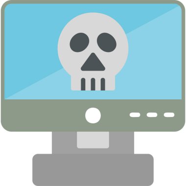 Bilgisayar modern simgesinin vektör illüstrasyonu