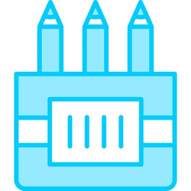 Kalem. Web simgesi basit illüstrasyon