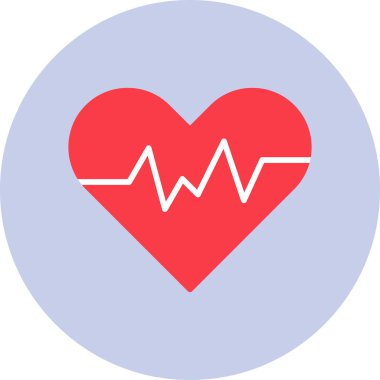 kalp atış hızı ikonu vektör çizimi