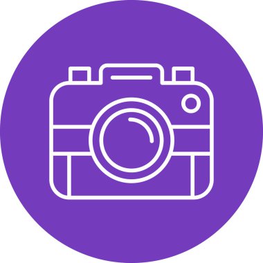 profesyonel dijital fotoğraf makinesi, illüstrasyon simgesi