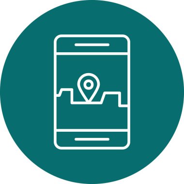 akıllı telefon simgesi vektör illüstrasyonu