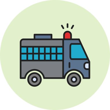 Police web icon. simple illustration