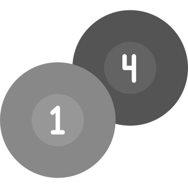 Top havuzu modern simge, vektör illüstrasyonu