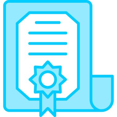 Sertifika. Web simgesi basit tasarım 