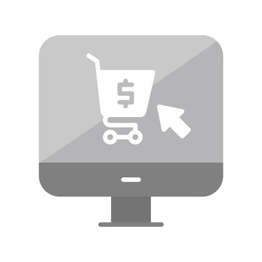 Online Shopping web icon, vector illustration