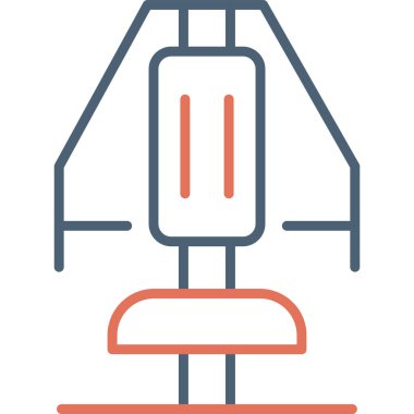 Chest Press Web simgesi basit illüstrasyon