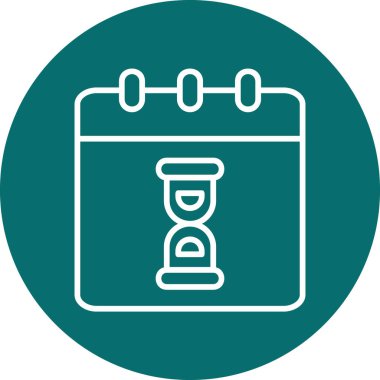 Takvim simgesi, vektör illüstrasyonu basit tasarım