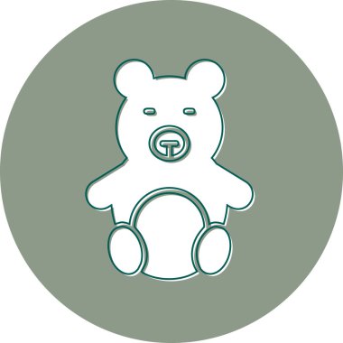 Oyuncak ayı kutsal kişilerin resmi, vektör çizim