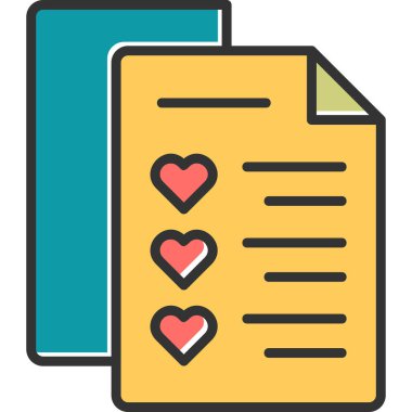 Kalp. Web simgesi basit tasarım