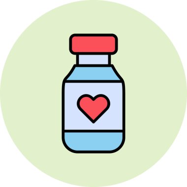 Vitamin Ağı simgesi basit illüstrasyon