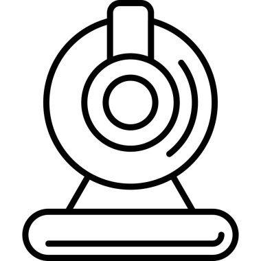 Web kamerası, basit Webcam simgesi tasarımı