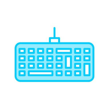 Klavye. Web simgesi basit illüstrasyon 