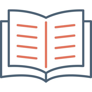 Open Book web icon, vector illustration