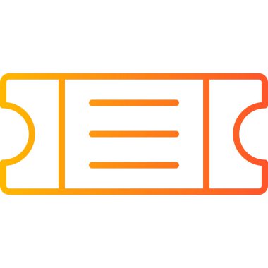 Bilet. Web simgesi basit illüstrasyon